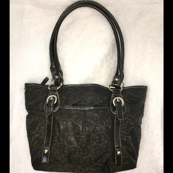 Signature logo shoulder satchel tote - Picture 1 of 8